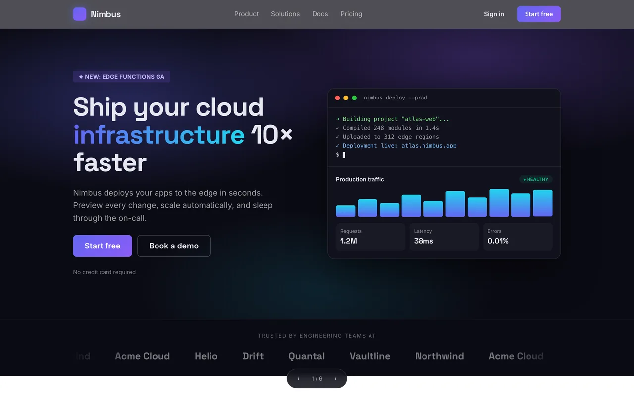 Responsive web app preview